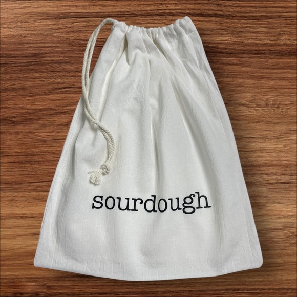 Farmhouse Rustic "Sourdough" Handmade Cotton Linen Bread Bag, Homemade Bread Bag - Picture 5 of 5